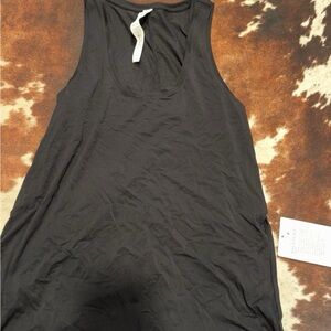 Lululemon Black Modal-Silk Side-Slit Tank